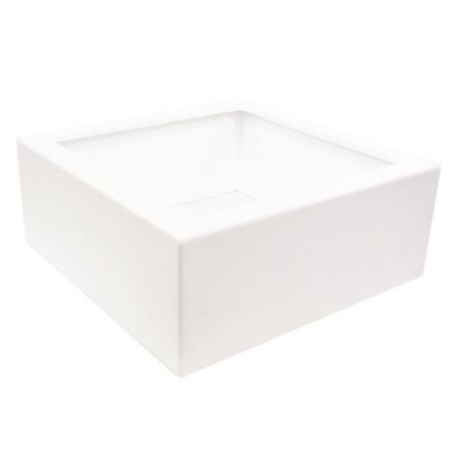 Planter Smooth wit vierkant (100 x 100 x 40 cm)